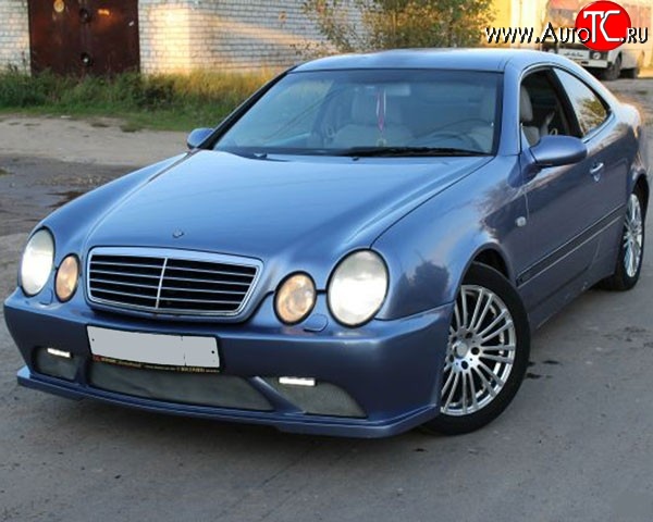 11 199 р. Передний бампер M-VRS на Mercedes-Benz CLK class W208 (1997-2002) (Неокрашенный)  с доставкой в г. Екатеринбург