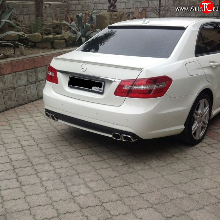 5 499 р. Козырёк на заднее стекло Sport v2 Mercedes-Benz E-Class W212 дорестайлинг седан (2009-2012) (Неокрашенный)  с доставкой в г. Екатеринбург