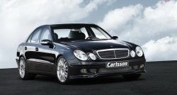 11 399 р. Накладка Carlsson на передний бампер Mercedes-Benz E-Class W211 дорестайлинг седан (2002-2006) (Неокрашенная)  с доставкой в г. Екатеринбург. Увеличить фотографию 5