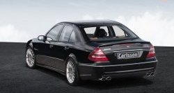 11 399 р. Накладка Carlsson на задний бампер  Mercedes-Benz E-Class  W211 (2002-2009) дорестайлинг седан, рестайлинг седан (Неокрашенная)  с доставкой в г. Екатеринбург. Увеличить фотографию 1