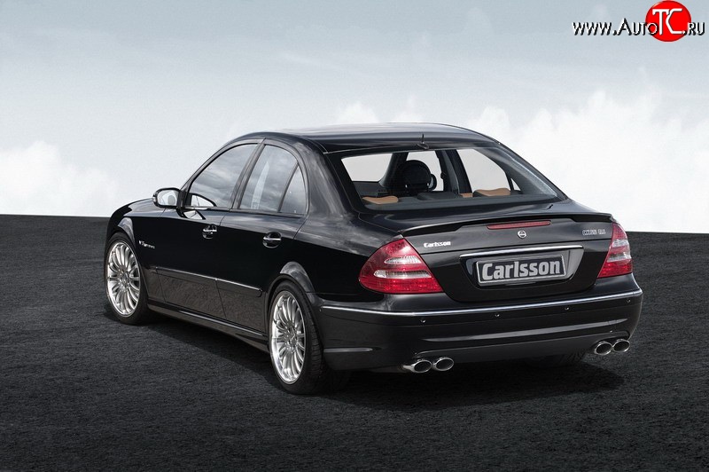 11 399 р. Накладка Carlsson на задний бампер Mercedes-Benz E-Class W211 дорестайлинг седан (2002-2006) (Неокрашенная)  с доставкой в г. Екатеринбург