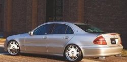 5 599 р. Лип спойлер CT Mercedes-Benz E-Class W211 дорестайлинг седан (2002-2006) (Неокрашенный)  с доставкой в г. Екатеринбург. Увеличить фотографию 3