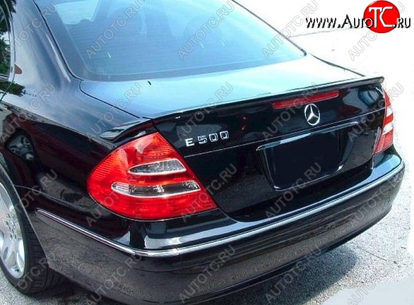 5 599 р. Лип спойлер CT Mercedes-Benz E-Class W211 дорестайлинг седан (2002-2006) (Неокрашенный)  с доставкой в г. Екатеринбург