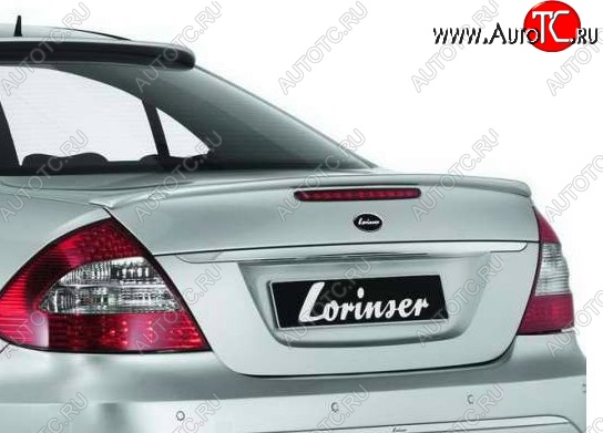 5 309 р. Лип спойлер Lorinzer Mercedes-Benz E-Class W211 дорестайлинг седан (2002-2006) (Неокрашенный)  с доставкой в г. Екатеринбург