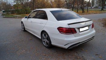 3 399 р. Лип спойлер АВТОКРАТ AMG  Mercedes-Benz E-Class  W212 (2009-2017) дорестайлинг седан, рестайлинг седан (Неокрашенный)  с доставкой в г. Екатеринбург. Увеличить фотографию 5