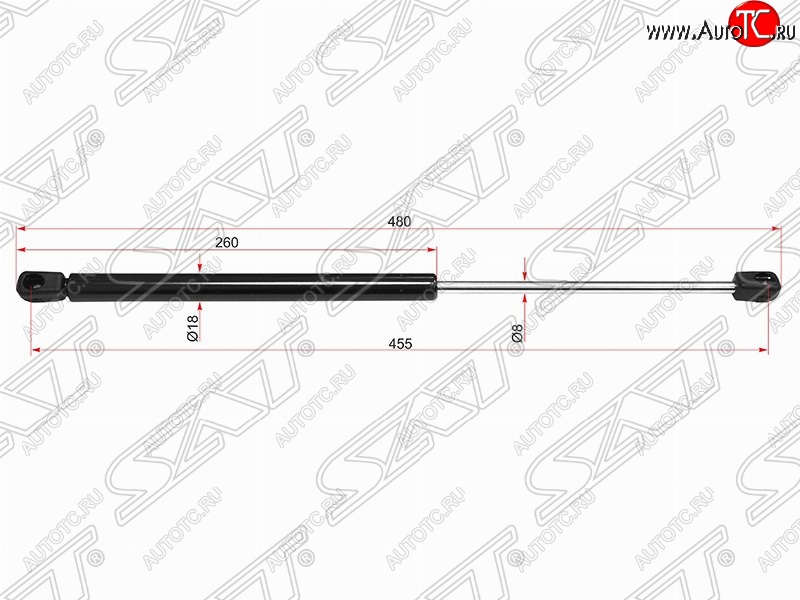 539 р. Упор капота SAT (газовый)  Mercedes-Benz E-Class  W212 (2009-2012) дорестайлинг седан  с доставкой в г. Екатеринбург