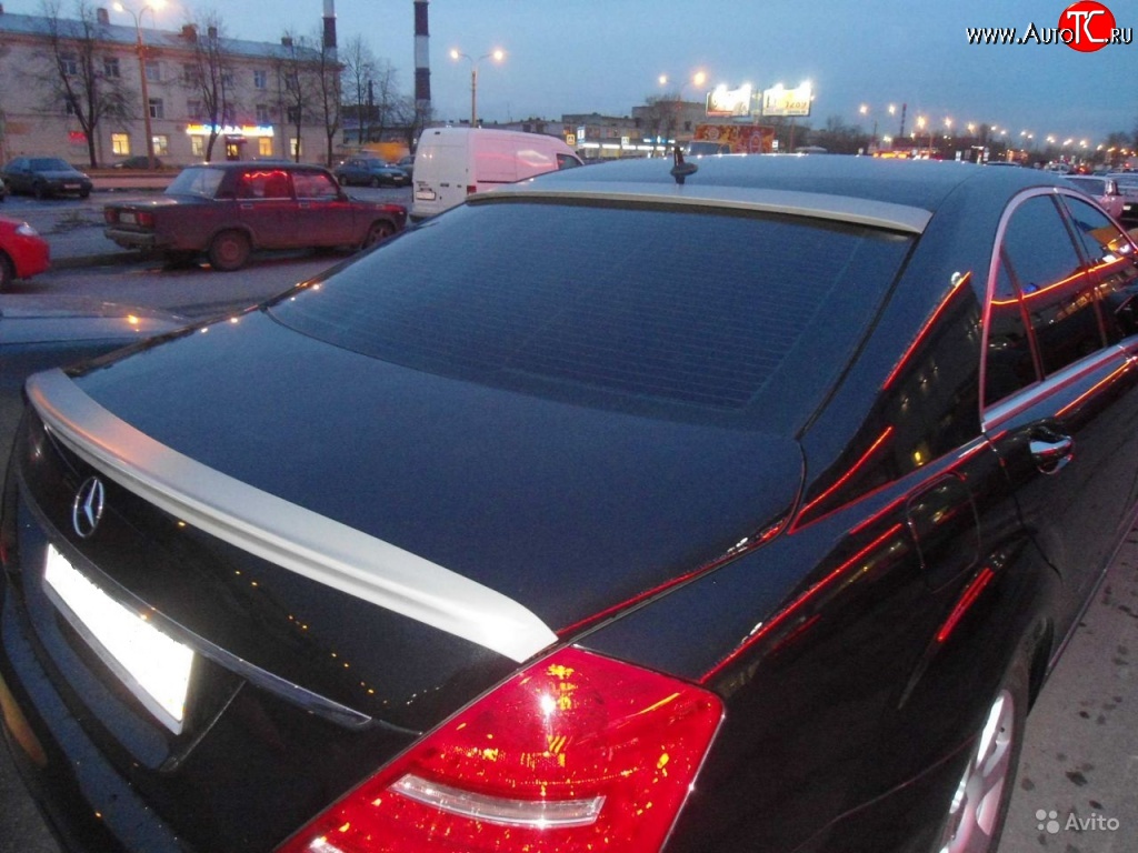 4 899 р. Лип спойлер Sport Mercedes-Benz S class W221 (2006-2013) (Неокрашенный)  с доставкой в г. Екатеринбург