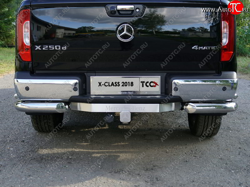 19 999 р. Фаркоп (тягово-сцепное устройство) TCC (надпись Mercedes-Benz)  Mercedes-Benz X class  W470 (2017-2020) (Оцинкованный, шар E)  с доставкой в г. Екатеринбург