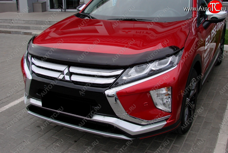 2 799 р. Дефлектор капота SIM  Mitsubishi Eclipse Cross  GK (2017-2024)  с доставкой в г. Екатеринбург