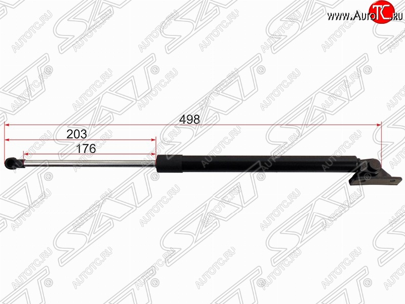 849 р. Правый упор крышки багажника SAT (L498 mm) Mitsubishi ASX дорестайлинг (2010-2012)  с доставкой в г. Екатеринбург