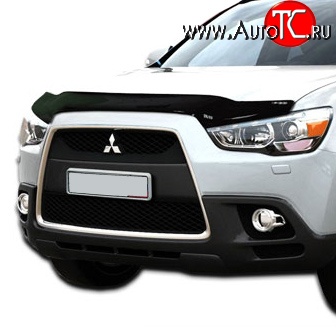 2 879 р. Дефлектор капота NovLine long  Mitsubishi ASX (2010-2020) дорестайлинг, 1-ый рестайлинг, 2-ой рестайлинг  с доставкой в г. Екатеринбург