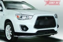 8 459 р. Защита переднего бампера (d42) Souz-96 Mitsubishi ASX 1-ый рестайлинг (2013-2016)  с доставкой в г. Екатеринбург. Увеличить фотографию 1