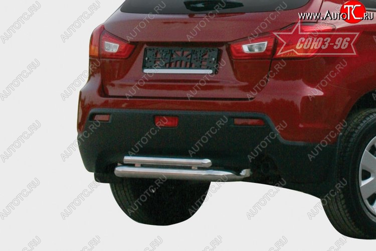 11 609 р. Защита заднего бампера Souz-96 (d60/42) Mitsubishi ASX дорестайлинг (2010-2012)  с доставкой в г. Екатеринбург