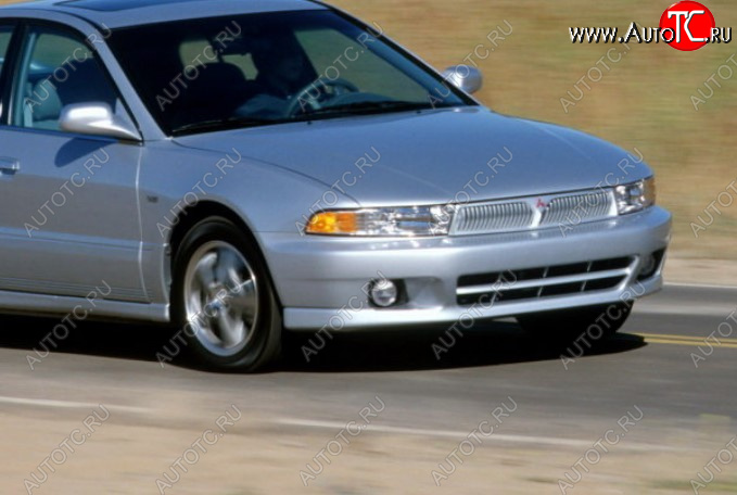 14 399 р. Передний бампер TYG (USA) Mitsubishi Galant 8  дорестайлинг седан (1996-1998) (Неокрашенный)  с доставкой в г. Екатеринбург