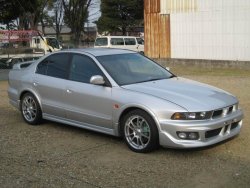 Пороги накладки VR4 SUPER Mitsubishi Galant 8  дорестайлинг седан (1996-1998)