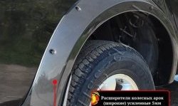 27 849 р. Накладки на колёсные арки RA (усиленные)  Mitsubishi L200  4 (2006-2014)  дорестайлинг (Плверхность глянец (подд окраску), Неокрашенные)  с доставкой в г. Екатеринбург. Увеличить фотографию 3