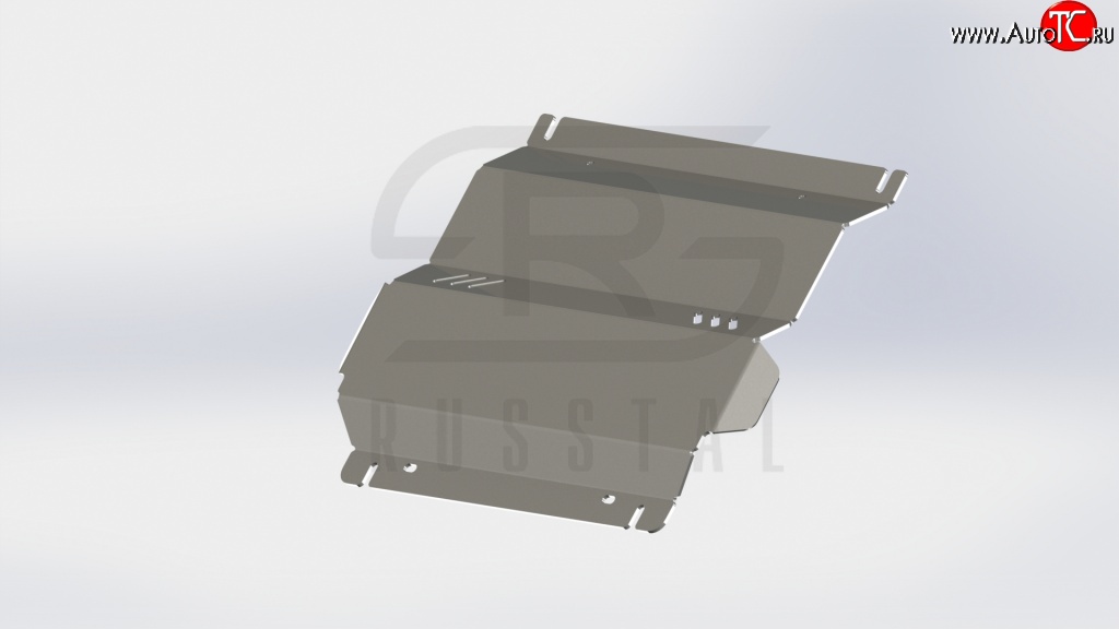 2 449 р. Защита картера двигателя Russtal Mitsubishi L200 4  дорестайлинг (2006-2014)  с доставкой в г. Екатеринбург