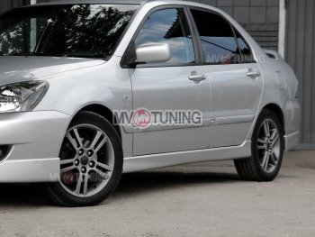 5 249 р. Пороги накладки Sport 2.0 Mitsubishi Lancer 9 1-ый рестайлинг седан (2003-2005) (Неокрашенные)  с доставкой в г. Екатеринбург. Увеличить фотографию 5