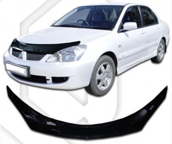 Дефлектор капота CA-Plastiс exclusive Mitsubishi Lancer 9 2-ой рестайлинг седан (2005-2009)