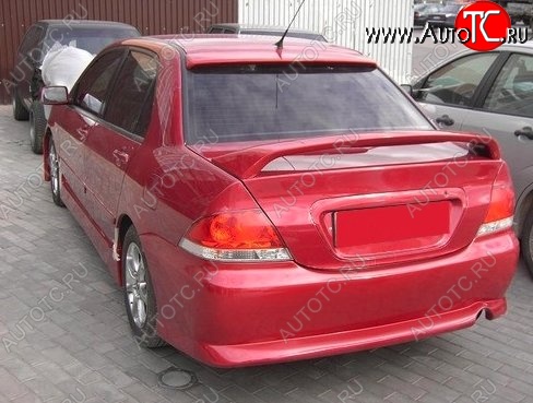 4 599 р. Козырёк на заднее стекло CT Mitsubishi Lancer 9 2-ой рестайлинг седан (2005-2009) (Неокрашенный)  с доставкой в г. Екатеринбург