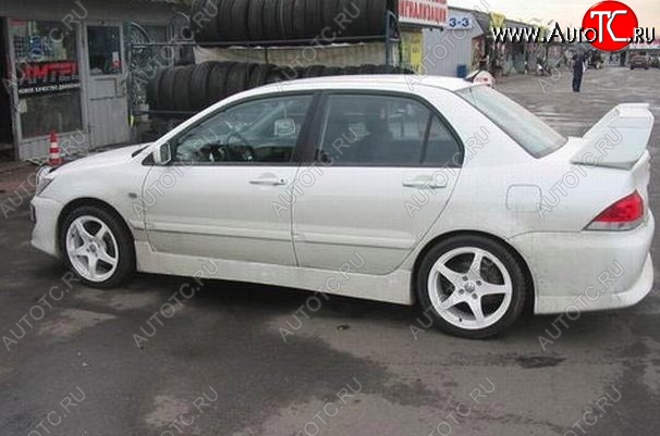 6 699 р. Пороги накладки EVO 9 Mitsubishi Lancer 9 2-ой рестайлинг универсал (2005-2009) (Неокрашенные)  с доставкой в г. Екатеринбург