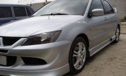 499 р. Реснички на фары Style v2 Mitsubishi Lancer 9 1-ый рестайлинг седан (2003-2005) (Неокрашенные)  с доставкой в г. Екатеринбург. Увеличить фотографию 2