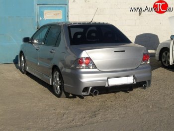 18 499 р. Задний бампер INGS Extreem  Mitsubishi Lancer  9 (2003-2009) 1-ый рестайлинг седан, 2-ой рестайлинг седан (Неокрашенный)  с доставкой в г. Екатеринбург. Увеличить фотографию 3