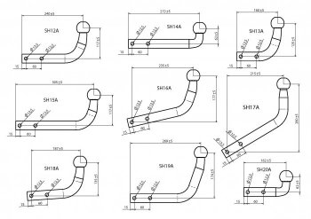 1 039 р. Шар фаркопа Лидер Плюс + тип А GMC Sierra 1500 GMTT1 Crew Cab рестайлинг (2022-2025) (ТИП: SH14A)  с доставкой в г. Екатеринбург. Увеличить фотографию 1