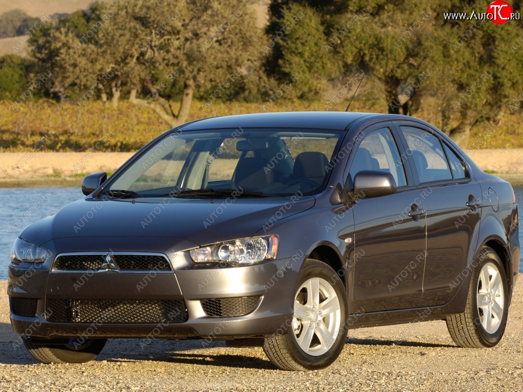 5 899 р. Передний бампер Стандартный Mitsubishi Lancer 10 хэтчбэк дорестайлинг (2007-2010)  с доставкой в г. Екатеринбург