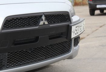 1 999 р. Воздуховоды радиатора в передний бампер Квадрат  Mitsubishi Lancer  10 (2007-2010) седан дорестайлинг, хэтчбэк дорестайлинг (Неокрашенные)  с доставкой в г. Екатеринбург. Увеличить фотографию 1