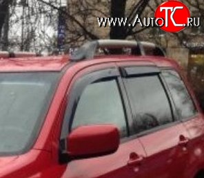 999 р. Комплект дефлекторов окон (ветровиков) 4 шт. Russtal Mitsubishi Outlander CU (2003-2009)  с доставкой в г. Екатеринбург