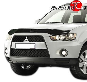 2 879 р. Дефлектор капота NovLine Mitsubishi Outlander XL (CW)  рестайлинг (2010-2013)  с доставкой в г. Екатеринбург