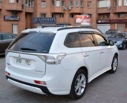 4 799 р. Боковые накладки на задний бампер BROOMER Design  Mitsubishi Outlander  GF (2012-2014) дорестайлинг (Неокрашенная)  с доставкой в г. Екатеринбург. Увеличить фотографию 2