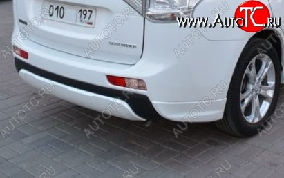 4 799 р. Боковые накладки на задний бампер BROOMER Design  Mitsubishi Outlander  GF (2012-2014) дорестайлинг (Неокрашенная)  с доставкой в г. Екатеринбург