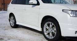 6 199 р. Пороги накладки Broomer Design  Mitsubishi Outlander  GF (2012-2014) дорестайлинг (Неокрашенные)  с доставкой в г. Екатеринбург. Увеличить фотографию 3