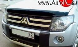 Дефлектор капота NovLine Mitsubishi (Митсубиси) Pajero (Паджеро) ( 4 V90,  4 V80) (2006-2015) 4 V90, 4 V80 дорестайлинг, дорестайлинг, 1-ый рестайлинг, 3 дв. 1-ый рестайлинг