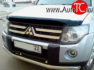 3 089 р. Дефлектор капота NovLine Mitsubishi Pajero 4 V80 дорестайлинг (2006-2011)  с доставкой в г. Екатеринбург