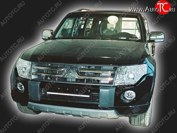 11 549 р. Накладка на передний бампер (Wagon) CT Mitsubishi Pajero 4 V80 дорестайлинг (2006-2011) (Неокрашенная)  с доставкой в г. Екатеринбург