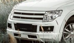 8 199 р. Решётка радиатора BROOMER Design Mitsubishi Pajero 4 V90 дорестайлинг (2006-2011) (Неокрашенная)  с доставкой в г. Екатеринбург. Увеличить фотографию 3