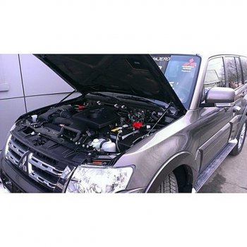 Упоры капота Russtal Mitsubishi Pajero 4 V80 3 дв. 1-ый рестайлинг (2011-2014)