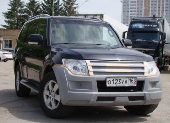 32 999 р. Бампер передний Broomer Design Mitsubishi Pajero 4 V90 дорестайлинг (2006-2011) (Неокрашенный)  с доставкой в г. Екатеринбург. Увеличить фотографию 3