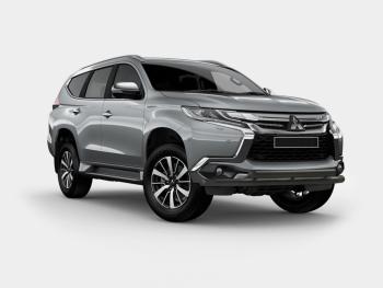 Защита переднего бампера (2 трубы Ø63 мм) SLITKOFF Mitsubishi Pajero Sport QE дорестайлинг (2015-2021) ()