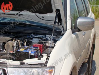 2 969 р. Упор капота MV-Tuning (одинарный) Mitsubishi Pajero Sport PB дорестайлинг (2008-2013)  с доставкой в г. Екатеринбург. Увеличить фотографию 3