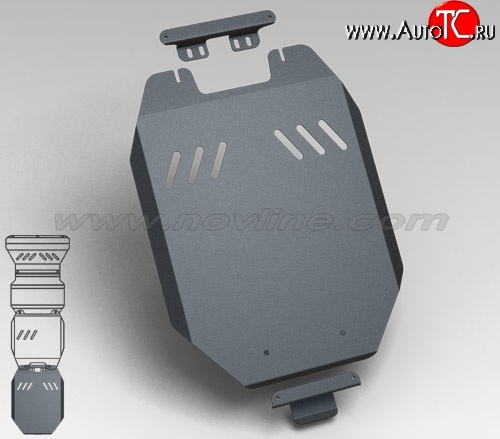 699 р. Защита раздаточной коробки Novline (2.5, МКПП/АКПП, 3 мм) Mitsubishi Pajero Sport PB дорестайлинг (2008-2013)  с доставкой в г. Екатеринбург