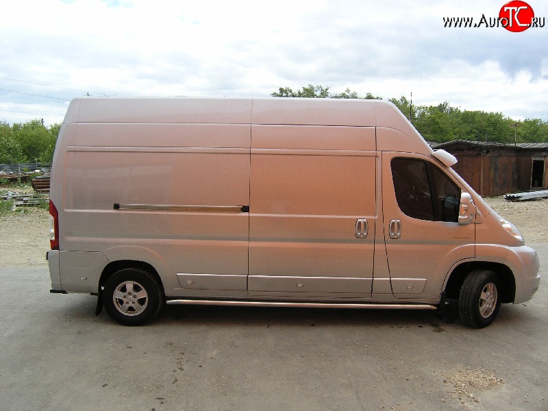 21 399 р. Защита порогов Russtal Fiat Ducato 250 (2006-2014) (Защита порогов с со скосами на торцах (вариант 1))  с доставкой в г. Екатеринбург