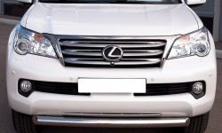 8 999 р. Одинарная защита переднего бампера Russtal 76 мм Lexus GX460 J150 дорестайлинг (2009-2013)  с доставкой в г. Екатеринбург. Увеличить фотографию 1