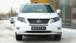 16 299 р. Одинарная защита переднего бампера SLITKOFF диаметром 76 мм Lexus RX270 AL10 дорестайлинг (2010-2012)  с доставкой в г. Екатеринбург. Увеличить фотографию 2