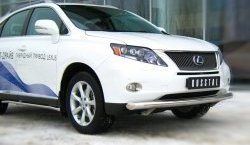 16 299 р. Одинарная защита переднего бампера SLITKOFF диаметром 76 мм Lexus RX270 AL10 дорестайлинг (2010-2012)  с доставкой в г. Екатеринбург. Увеличить фотографию 3