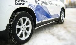 13 849 р. Защита порогов Russtal из круглой трубы диаметром 42 мм Lexus RX350 AL10 дорестайлинг (2008-2012)  с доставкой в г. Екатеринбург. Увеличить фотографию 2