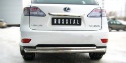 11 549 р. Защита заднего бампера (Ø76 и 42 мм, нержавейка) Russtal Lexus RX270 AL10 дорестайлинг (2010-2012)  с доставкой в г. Екатеринбург. Увеличить фотографию 2